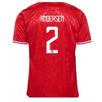 Danmark Joachim Andersen #2 Hemmatröja EM 2024 Kortärmad